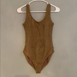Toshie x maje gold mesh one-piece